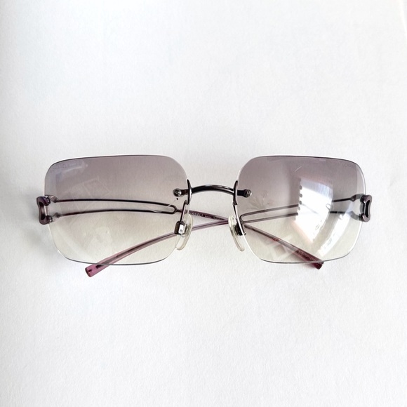 CHANEL Classic Vintage Y2K Rimless CC Logo Gradient Lens 4068 Sunglasses - Picture 3 of 8